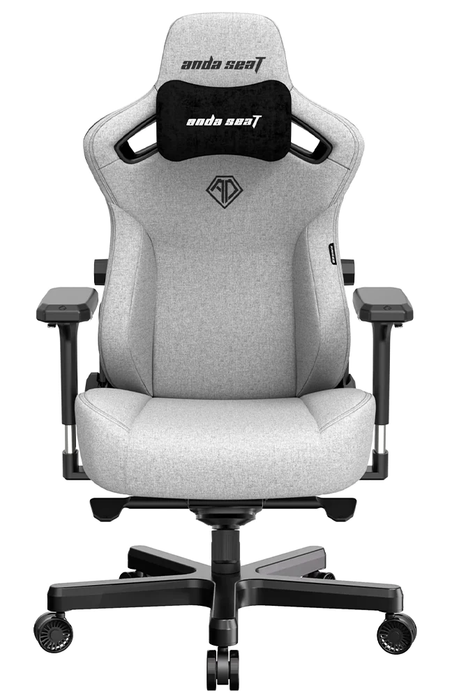 Игровое кресло AndaSeat Kaiser 3 — Linen Fabric Ash Gray — XL - изображение № 1