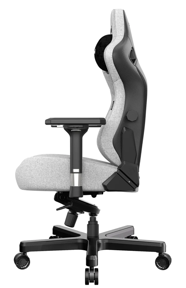 Игровое кресло AndaSeat Kaiser 3 — Linen Fabric Ash Gray — XL - изображение № 3