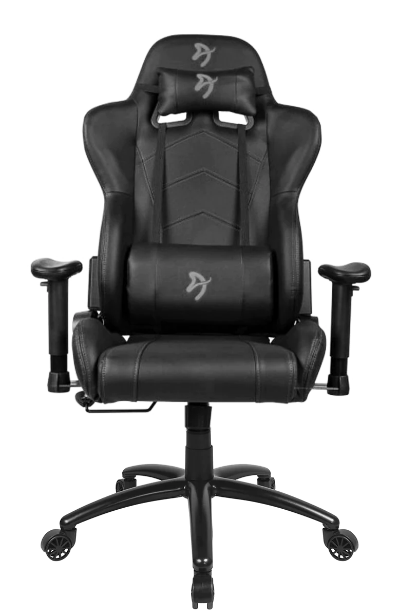 Игровое кресло Arozzi Inizio Black PU – Grey logo - изображение № 1