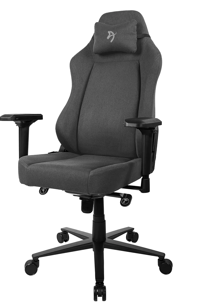 Игровое кресло Arozzi Primo Woven Fabric – Black – Grey logo - изображение № 2