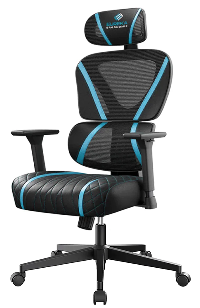 Игровое кресло Eureka Ergonomic Norn — Blue - изображение № 1