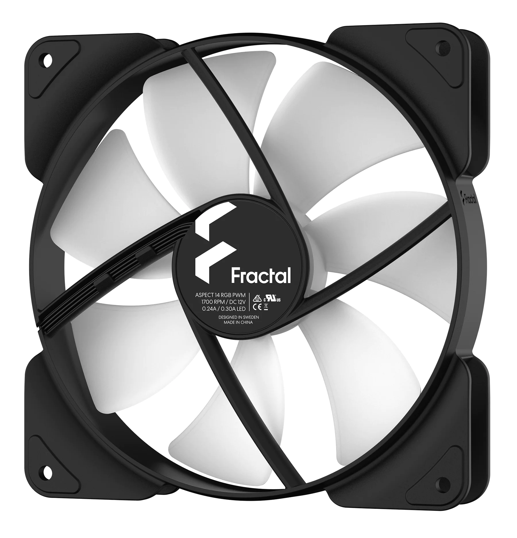 Вентилятор Fractal Design Aspect 14 RGB PWM Black - изображение № 2