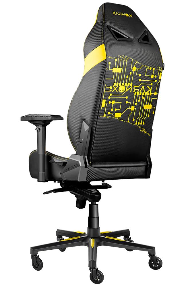 Игровое кресло Karnox Gladiator Cybot Edition – Yellow - изображение № 3