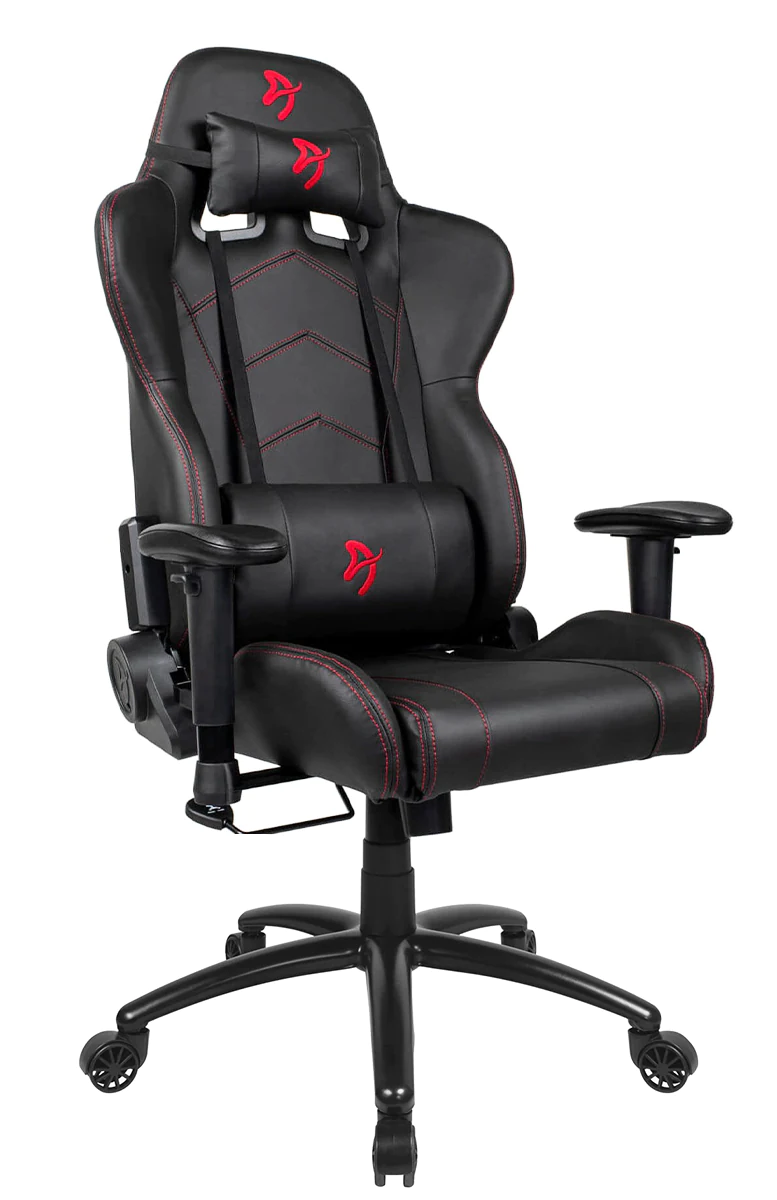 Игровое кресло Arozzi Inizio Black PU – Red logo