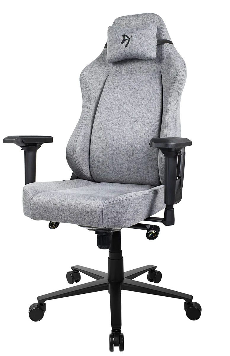 Игровое кресло Arozzi Primo Woven Fabric – Grey – Black logo - изображение № 2
