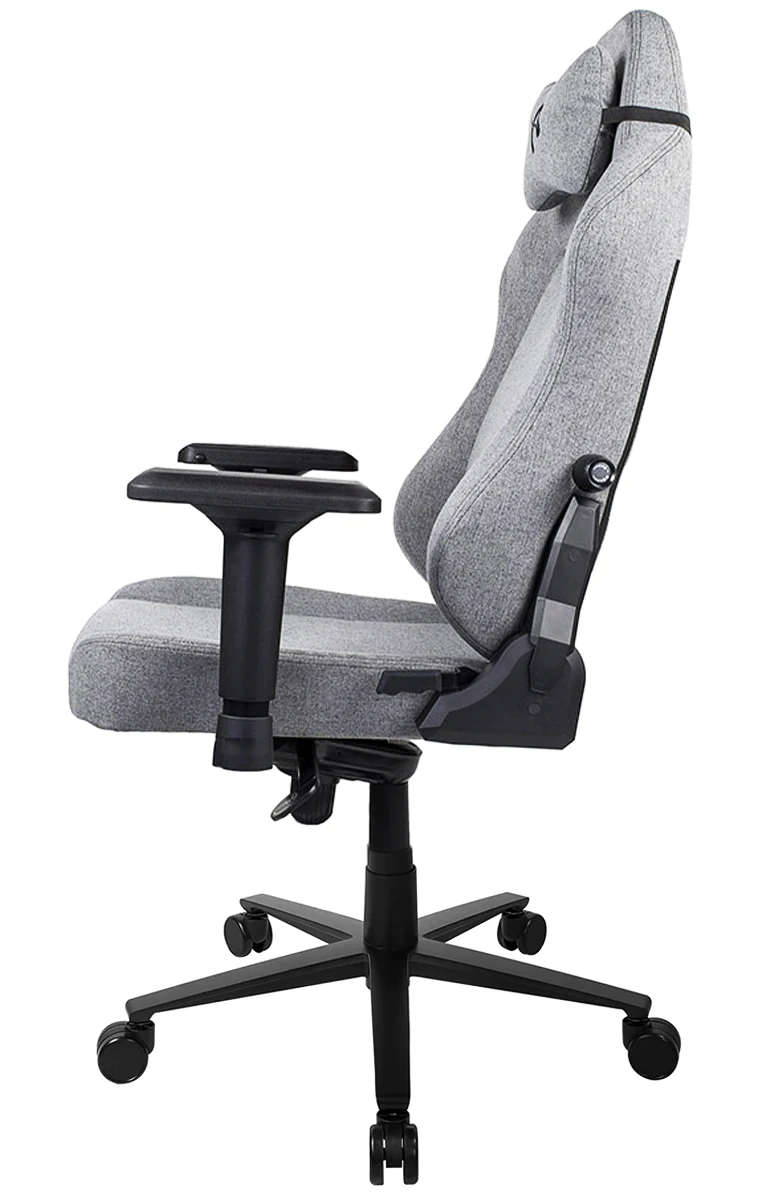 Игровое кресло Arozzi Primo Woven Fabric – Grey – Black logo - изображение № 3