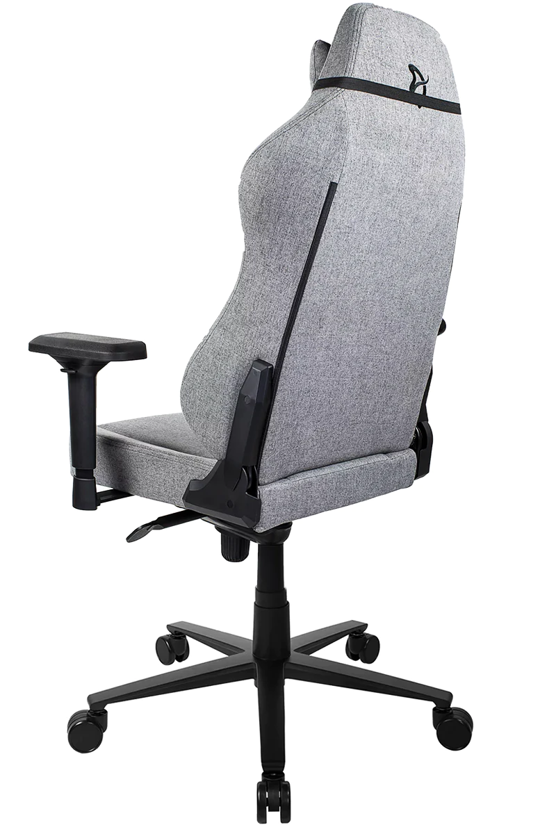 Игровое кресло Arozzi Primo Woven Fabric – Grey – Black logo - изображение № 4