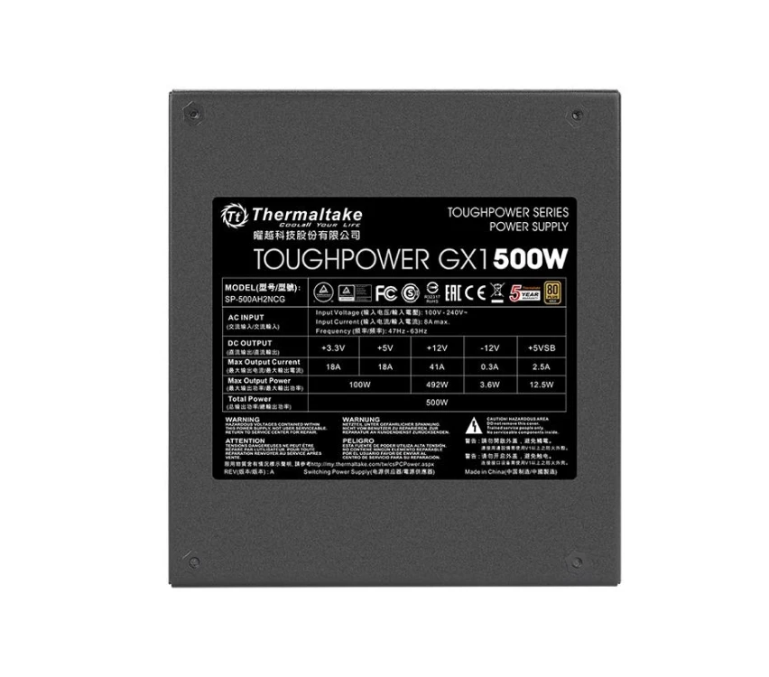 Блок питания Thermaltake Toughpower GX1 RGB 500W - изображение № 6