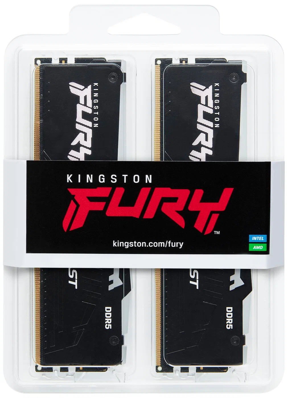 Оперативная память Kingston FURY Beast Black RGB [KF552C40BBAK2-32] 32 ГБ - изображение № 3