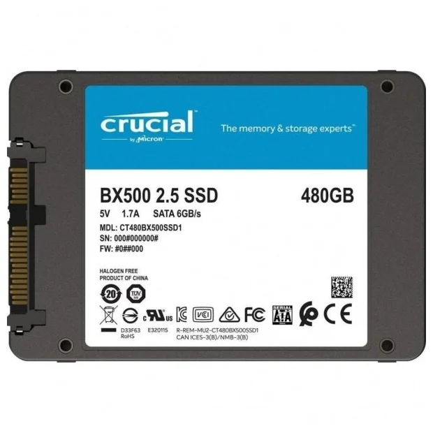 SSD CRUCIAL BX500, [480 ГБ] - изображение № 3