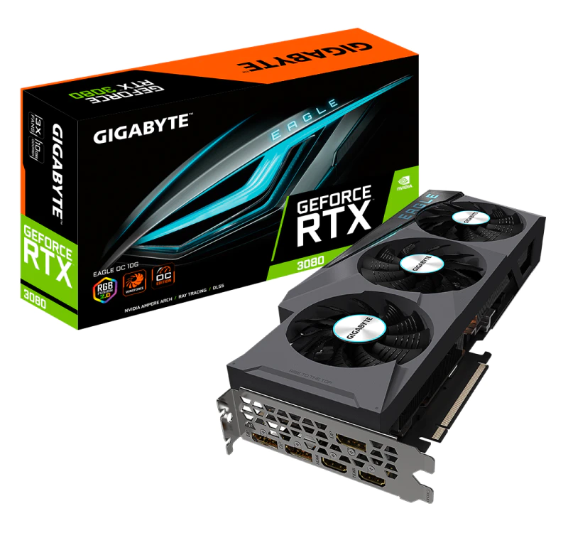 Видеокарта GeForce RTX™ 3080 EAGLE OC 10G (rev. 2.0) - изображение № 7