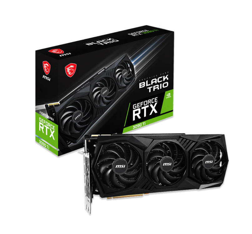Видеокарта GeForce RTX™ 3090 Ti BLACK TRIO 24G - изображение № 5