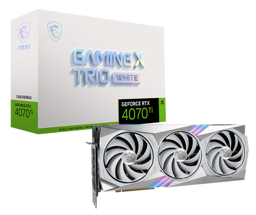 Видеокарта GeForce RTX 4070Ti GAMING X TRIO WHITE - изображение № 4